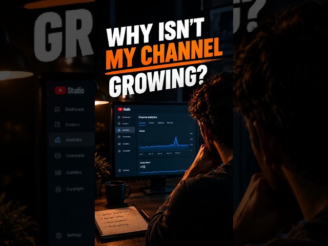 Why your channel isn't growing (even when you do everything right) 📉 #YouTubeGrowth #CreatorTips