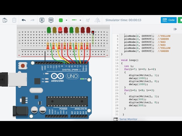 ARDUINO UNO OUTPUT PROGRAMMING EXAMPLES