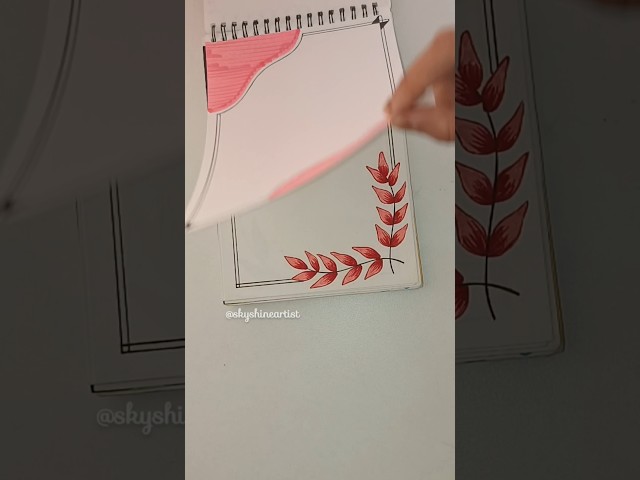 "Flip through My Notebook ✨ Beautiful Front Page Design Ideas" #shorts #youtubeshorts