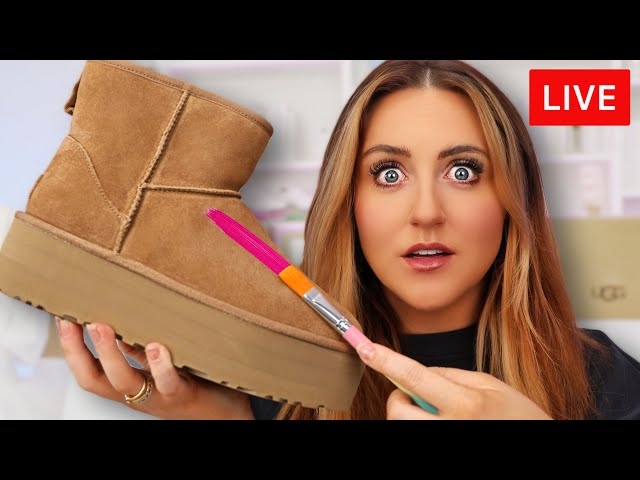 Customizing UGGS and Giving them Away! 🔴 LIVE EXPERIENCE 🔴