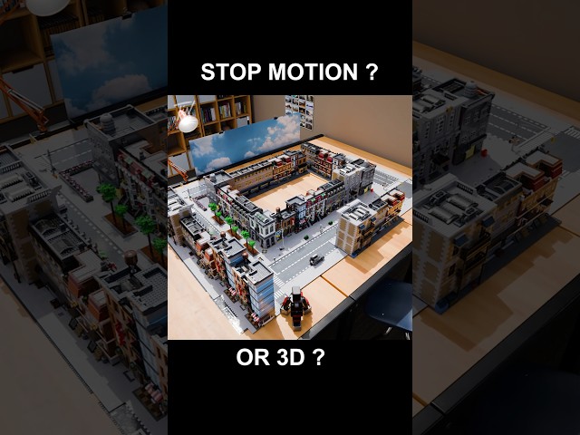 Is it stop motion or 3D animation? 🤔 #lego