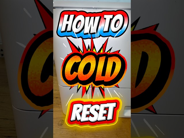 How to Cold Reset HP Laserjet 4003dn - step by step