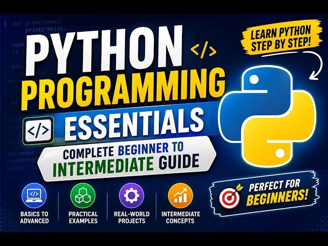 Python Programming Essentials: Complete Beginner to Intermediate Guide