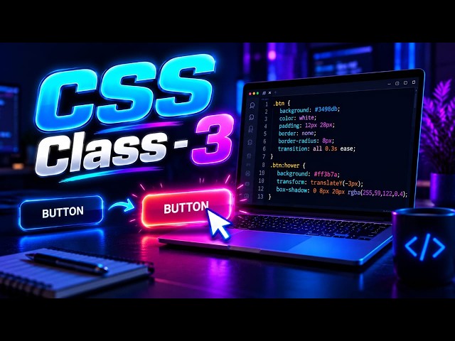 Learn CSS Hover Selector: Web Development Course Class 3 | Ahmad web dev