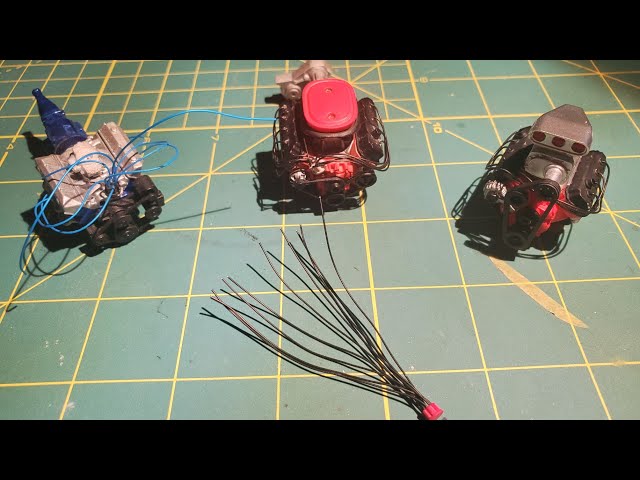 Tips and tricks- adding plug wires to a scale model