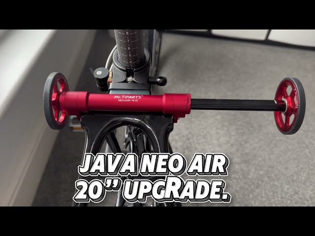 JAVA NEO AIR 20”. Easy wheel extended rod.  Telescopic aluminium rod.   