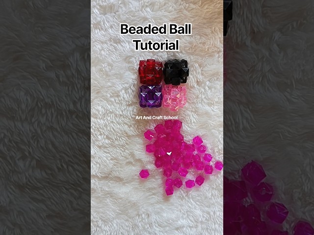 How to make diy beaded ball for beginners #shorts #tutorial #trending #foryou #artandcraftschool