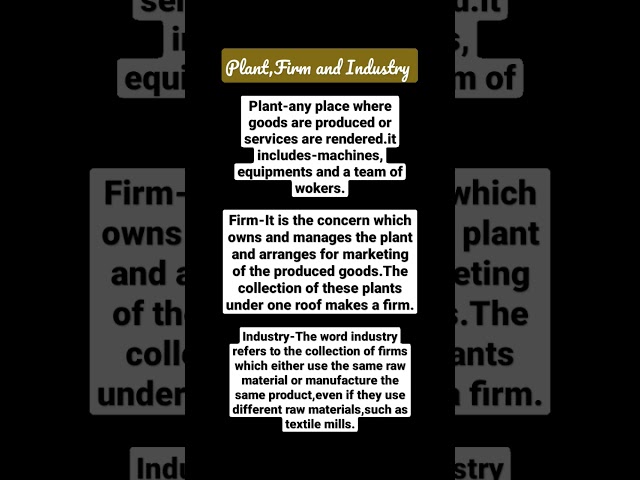 PLANT,FIRM AND INDUSTRY???