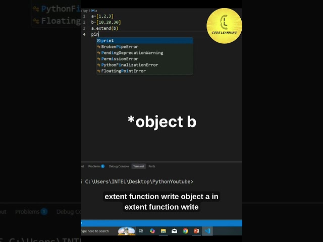 python module | list 'part 7' | CodeLearning