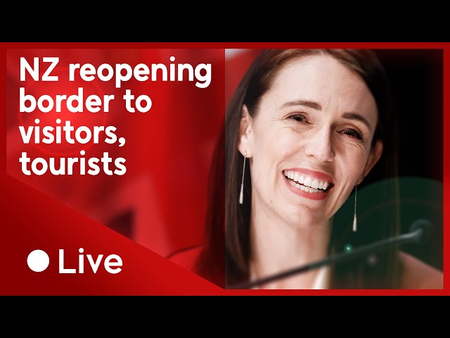 Full video: Jacinda Ardern reveals border reopening dates