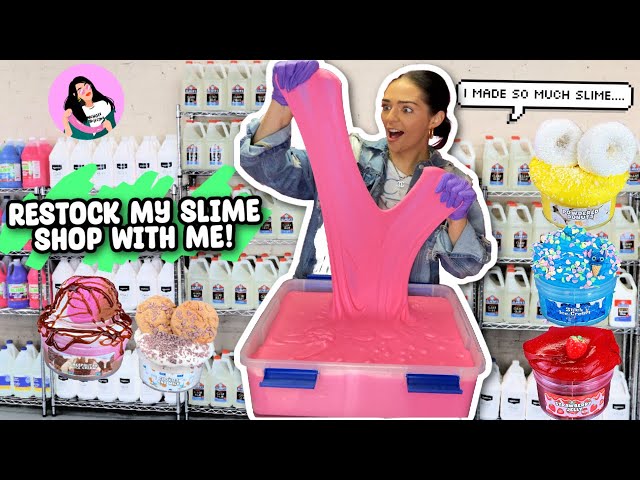 RESTOCK MY SLIME SHOP WITH ME! *6 NEW SLIMES!!*