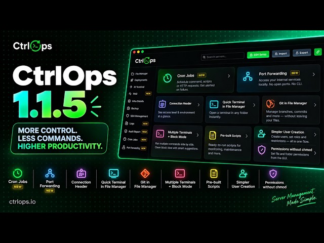 CtrlOps 1.1.5 Is Here: 2 Big Features + 8 Workday Upgrade