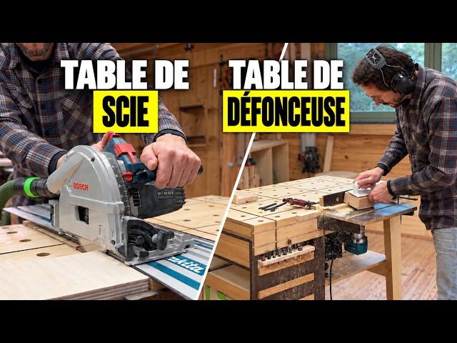I'm integrating two modules into my folding workbench
