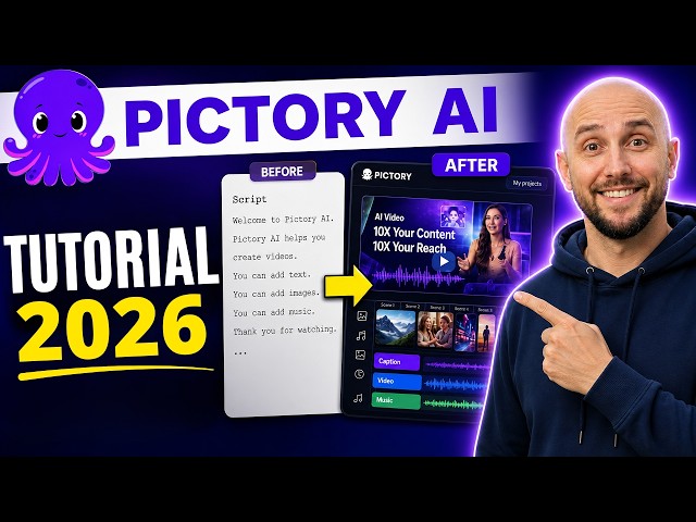 Pictory AI Tutorial | Edit Videos Like a PRO In MINUTES With No Experience