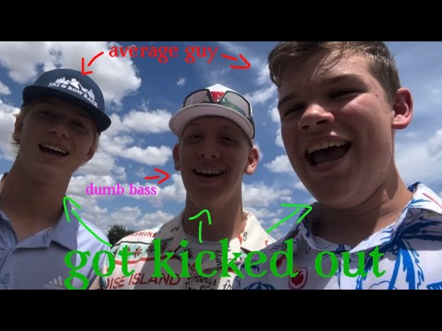 We played golf with kids clubs (got kicked out)
