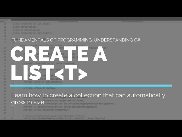 Store groups of data in a List