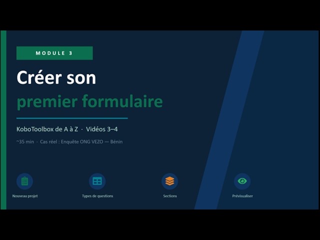 Create your first questionnaire (survey form) with KoboToolbox