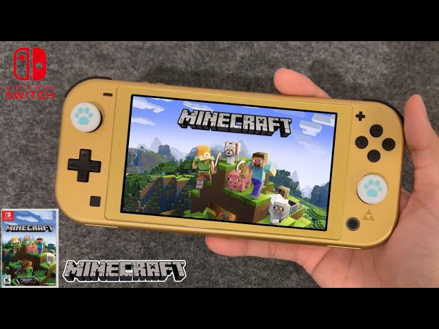 Minecraft Nintendo Switch Lite Gameplay