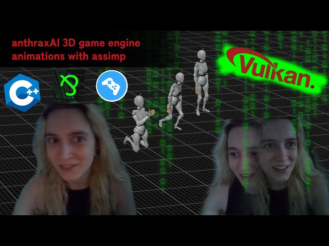 anthraxAI game engine: animations with assimp (c++/vulkan)