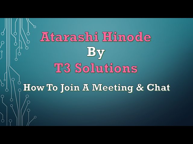 How to Join a Meeting in Zoom and Chat?
