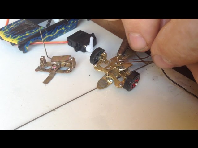 RC car DIY magnet and servo steering hybrid 1:64 scale ) faller car system hack