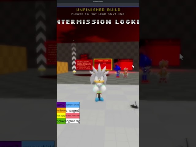 Silver and metal  sonic  showcase rexecution  new leak #sonicexethedisaster #fyp #roblox #gameplay