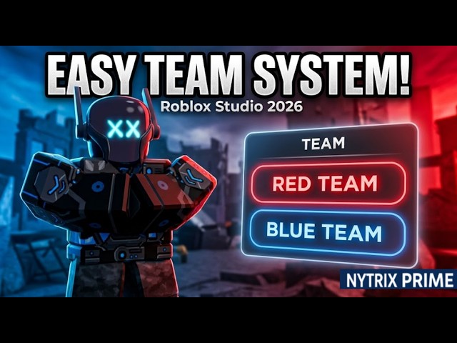 How to Make a Team System in Roblox Studio (2026 Tutorial) | Easy Teams (No Script, No Errors)