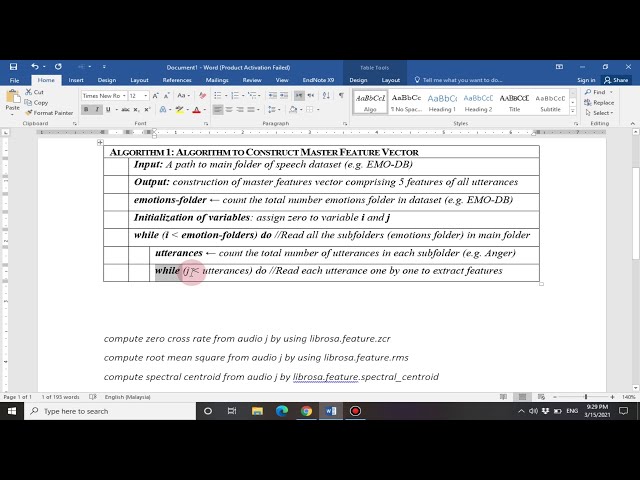 How to write Algorithm Pseudocode in MS Word | Research Algorithm | Research Paper Algorithm