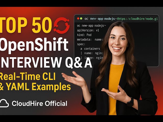 Top 100 Red Hat OpenShift Interview Questions & Answers (2025) | Real Time Examples | CloudHired