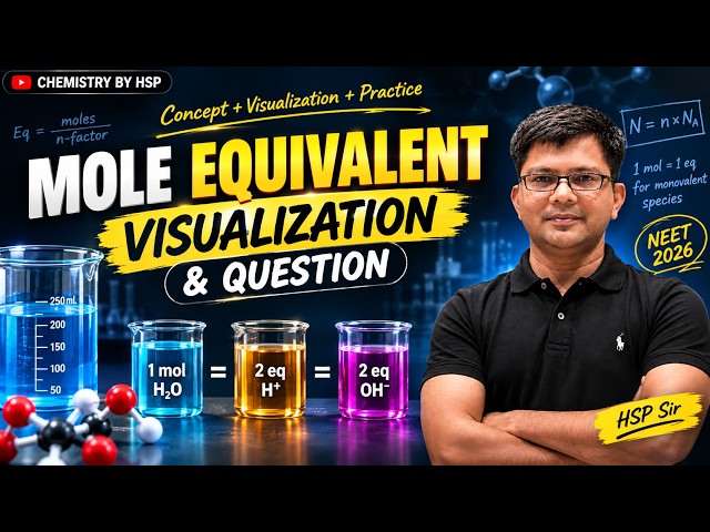 MOLE EQUIVALENT MADE EASY 🔥 | Visualize the Concept + PYQs | NEET 2027