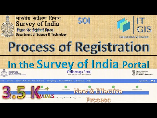 Survey of India New Registration Process || Download Toposheet / Boundary Database || SOI || ITGIS