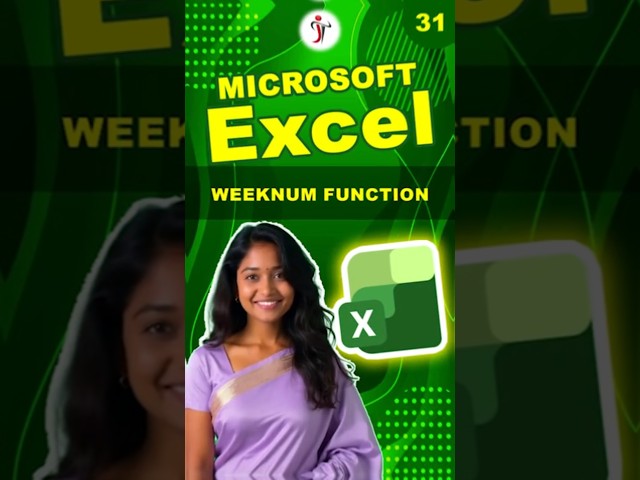 WEEKNUM in Excel #excel #exceltips #exceltips #excelformula