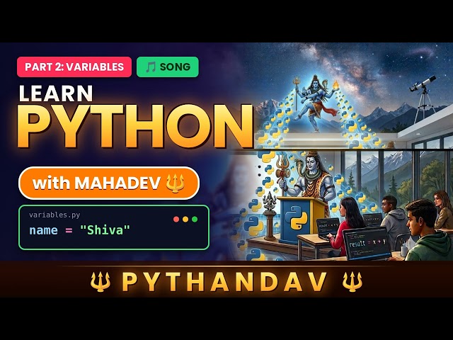  Pythandav Part 2 : Python Variables