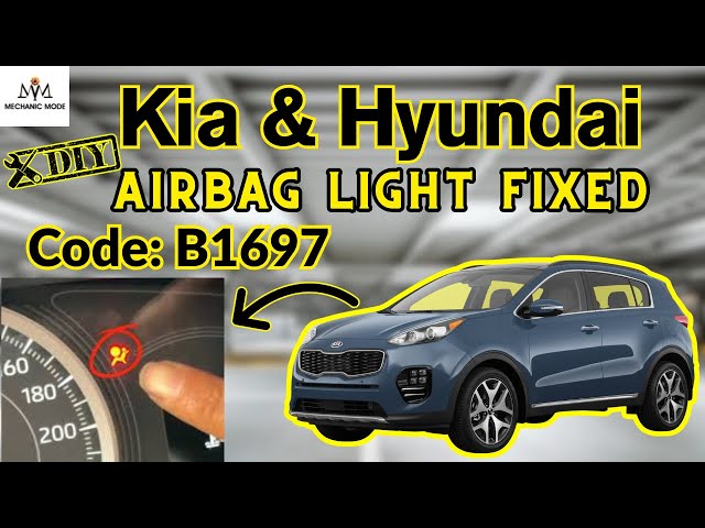 2015-2026  Kia Sportage & Hyundai How to Fix Airbag Light (Code B1697) DIY 4KVIDEO