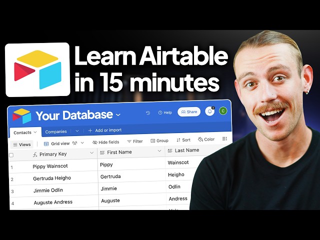 Learn Airtable FAST (Beginner Tutorial in 15 Minutes)