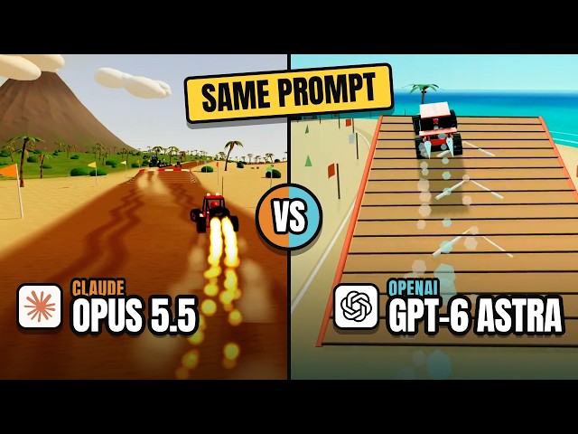 Claude Opus 5.5 vs GPT-6 Astra: Same 3D Prompt, We Played Both