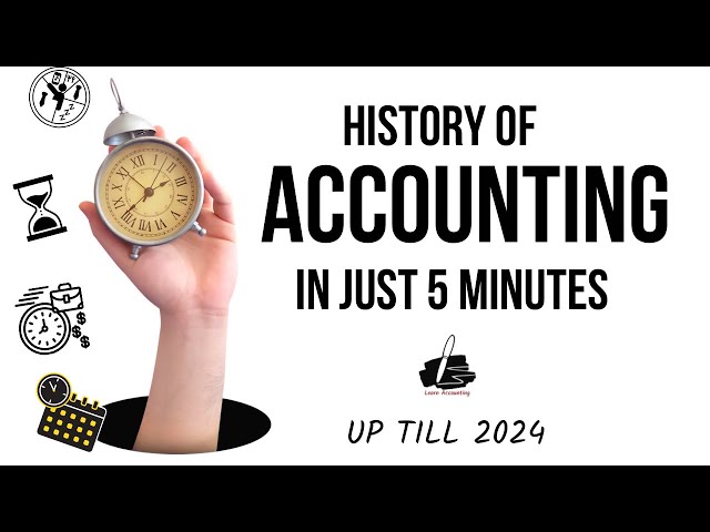 History of Accounting and interesting current trends in Accounting up till 2024