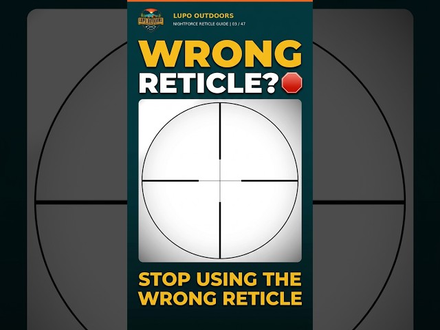 Stop Using the Wrong Reticle 🛑 #PrecisionShooting #CTR3 #shorts