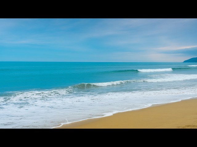 Ocean White Noise for Relaxation , Deep Sleeping, Study, Focus🏝️Wild Beach Wave Sounds 🌊 