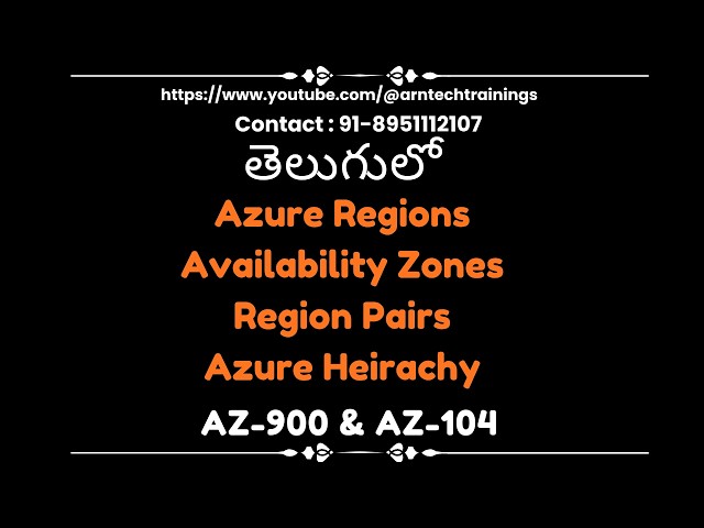 Azure Regions & Availability Zones: అసలు ఇవి ఎలా పనిచేస్తాయి?