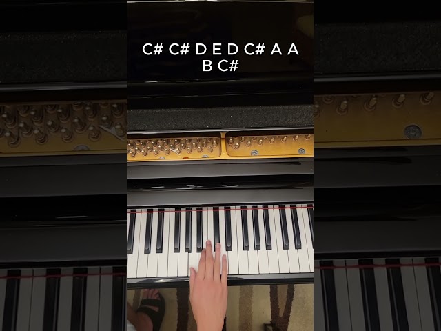 Easy "Who Might You Be?" Deltarune Chapter 5 Piano Tutorial (Right Hand Melody Only - 17 Seconds!)