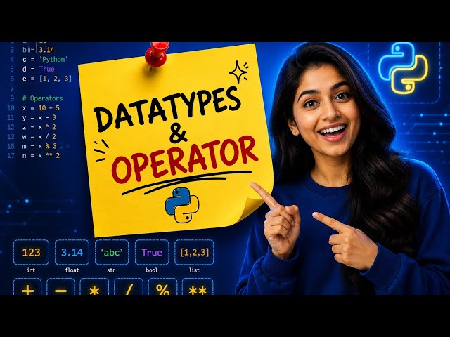 Python Data Types & Operators Explained | Complete Beginner Tutorial