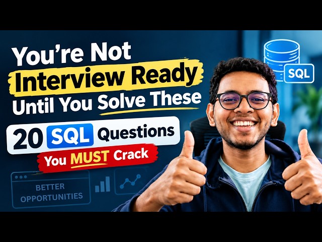 20 SQL Interview Questions You MUST Know to Get HIRED [Can You Solve Them All?]