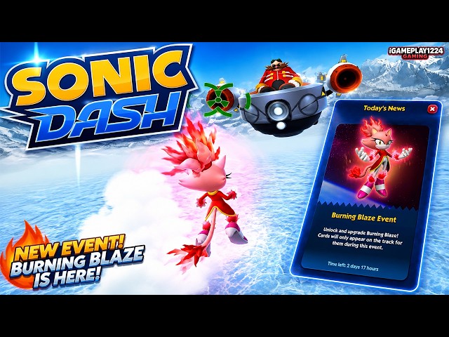 Sonic Dash Burning Blaze Android Gameplay