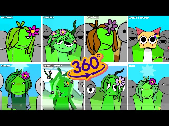 360VR | Incredibox:Sprunked Vs Sprunki Vs Parasite Vs Dandy Vs Human Vs Remastered2 Vs Redrawn