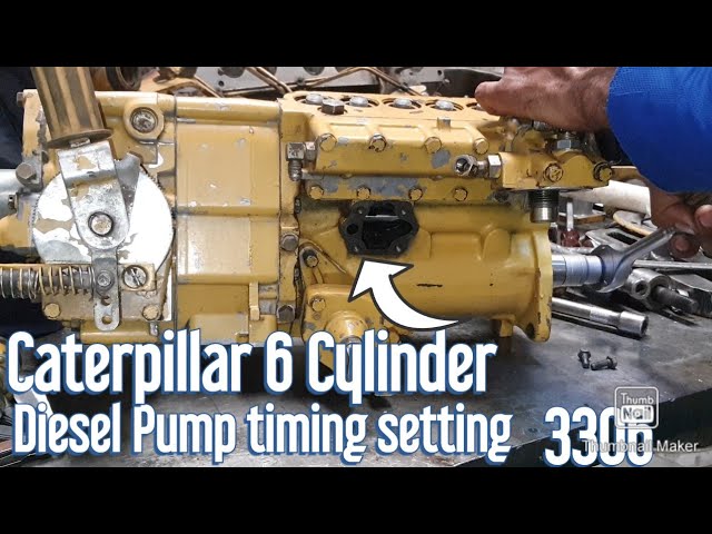 #CAT# Caterpillar 3306 Engine DITA Diesel Pump Timing And Crankshaft Timing Settings & Camshaft 🐈
