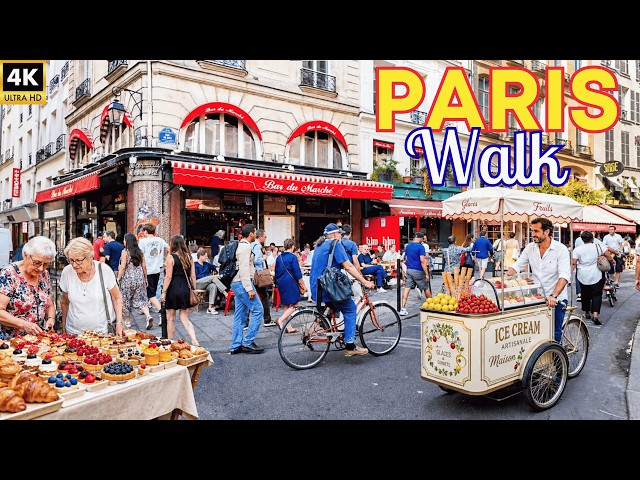 Paris Walking Tour ☀️ — The Best Walk a Local Would Show You | Paris Walk 4K