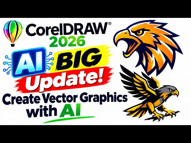 CorelDRAW 2026 AI BIG Update! Create Vector Graphics with AI