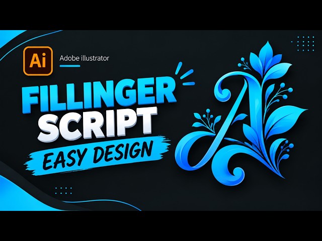 Adobe Illustrator Fillinger Script দিয়ে Easy Design | Illustrator Tutorial