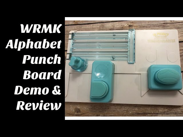 WRMK Alphabet Punch Board Demo & Review
